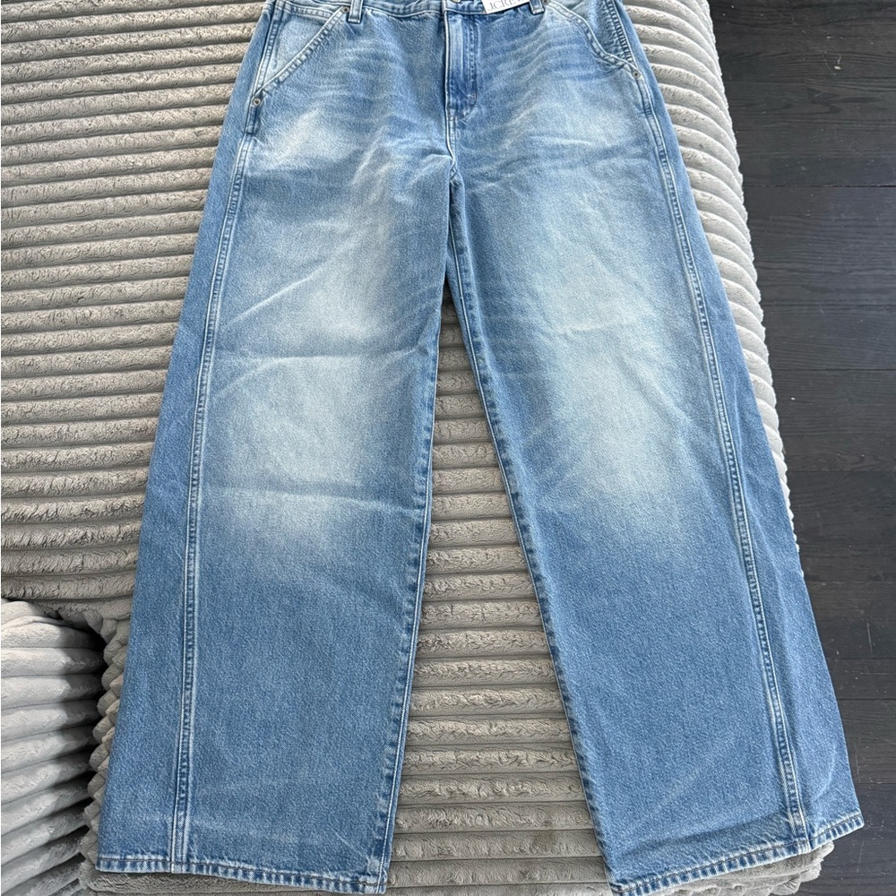 Woman’s JCrew Wide Leg low rise Jeans